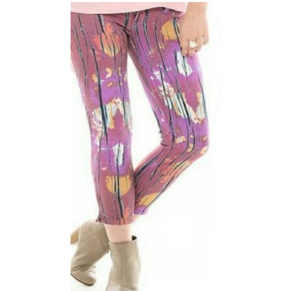 RETRO FUNKY JEANS| VINTAGE JEANS|ANKLE CROP JEANS - Picture 1 of 15